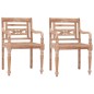 vidaXL Batavia-Stühle 2 Stk. Massivholz Teak Getüncht vidaXL Batavia-Stühle 2 Stk. Massivholz Teak Getüncht