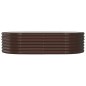 vidaXL Hochbeet Pulverbeschichteter Stahl 152x80x36 cm Braun vidaXL Hochbeet Pulverbeschichteter Stahl 152x80x36 cm Braun