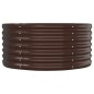 vidaXL Hochbeet Pulverbeschichteter Stahl 152x80x36 cm Braun vidaXL Hochbeet Pulverbeschichteter Stahl 152x80x36 cm Braun