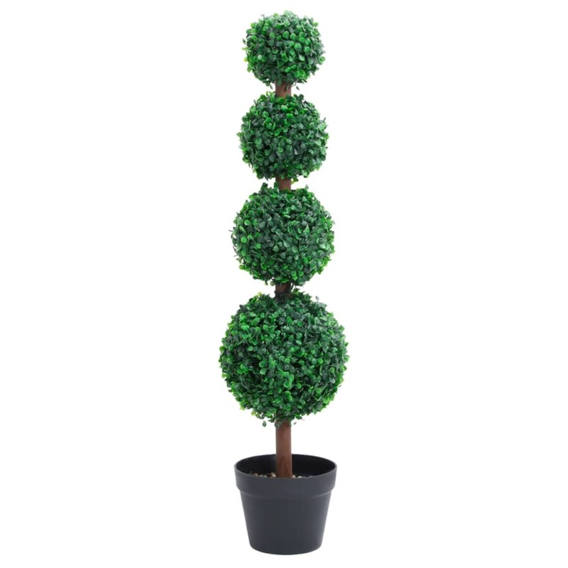 vidaXL Künstlicher Buchsbaum mit Topf Kugelform Grün 90 cm vidaXL Künstlicher Buchsbaum mit Topf Kugelform Grün 90 cm