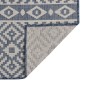 vidaXL Outdoor-Teppich Flachgewebe 100x200 cm Blau Gestreift vidaXL Outdoor-Teppich Flachgewebe 100x200 cm Blau Gestreift