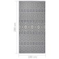 vidaXL Outdoor-Teppich Flachgewebe 100x200 cm Blau Gestreift vidaXL Outdoor-Teppich Flachgewebe 100x200 cm Blau Gestreift