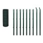 vidaXL Eurozaun Stahl 10 x 1 m Grün vidaXL Eurozaun Stahl 10 x 1 m Grün