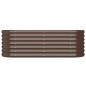 vidaXL Hochbeet Pulverbeschichteter Stahl 114x40x36 cm Braun vidaXL Hochbeet Pulverbeschichteter Stahl 114x40x36 cm Braun