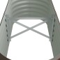 vidaXL Hochbeet Pulverbeschichteter Stahl 114x40x36 cm Braun vidaXL Hochbeet Pulverbeschichteter Stahl 114x40x36 cm Braun