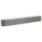 vidaXL Hochbeet Pulverbeschichteter Stahl 332x40x36 cm Grau vidaXL Hochbeet Pulverbeschichteter Stahl 332x40x36 cm Grau