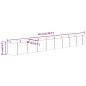 vidaXL Hochbeet Pulverbeschichteter Stahl 332x40x36 cm Grau vidaXL Hochbeet Pulverbeschichteter Stahl 332x40x36 cm Grau