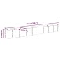 vidaXL Hochbeet Pulverbeschichteter Stahl 332x40x36 cm Anthrazit vidaXL Hochbeet Pulverbeschichteter Stahl 332x40x36 cm Anthrazit