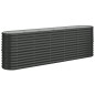 vidaXL Hochbeet Pulverbeschichteter Stahl 224x40x68 cm Anthrazit vidaXL Hochbeet Pulverbeschichteter Stahl 224x40x68 cm Anthrazit