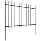 vidaXL Gartenzaun mit Speerspitzen Stahl 15,3 x 1,2 m Schwarz vidaXL Gartenzaun mit Speerspitzen Stahl 15,3 x 1,2 m Schwarz