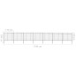 vidaXL Gartenzaun mit Speerspitzen Stahl 11,9 x 1,5 m Schwarz vidaXL Gartenzaun mit Speerspitzen Stahl 11,9 x 1,5 m Schwarz