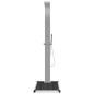 vidaXL Gartendusche mit Bodenelement WPC Edelstahl vidaXL Gartendusche mit Bodenelement WPC Edelstahl