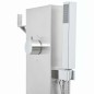 vidaXL Gartendusche mit Bodenelement WPC Edelstahl vidaXL Gartendusche mit Bodenelement WPC Edelstahl