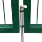 vidaXL Gartentor mit Pfosten 350 x 140 cm Stahl Grün vidaXL Gartentor mit Pfosten 350 x 140 cm Stahl Grün