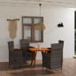 5-tlg. Garten-Essgruppe Grau