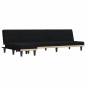vidaXL Schlafsofa in L-Form Schwarz 255x140x70 cm Stoff vidaXL Schlafsofa in L-Form Schwarz 255x140x70 cm Stoff