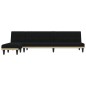 vidaXL Schlafsofa in L-Form Schwarz 255x140x70 cm Stoff vidaXL Schlafsofa in L-Form Schwarz 255x140x70 cm Stoff