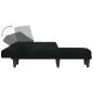 vidaXL Schlafsofa in L-Form Schwarz 255x140x70 cm Stoff vidaXL Schlafsofa in L-Form Schwarz 255x140x70 cm Stoff