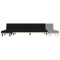 vidaXL Schlafsofa in L-Form Schwarz 255x140x70 cm Stoff vidaXL Schlafsofa in L-Form Schwarz 255x140x70 cm Stoff