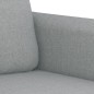 vidaXL 3-tlg. Sofagarnitur mit Kissen Hellgrau Stoff vidaXL 3-tlg. Sofagarnitur mit Kissen Hellgrau Stoff