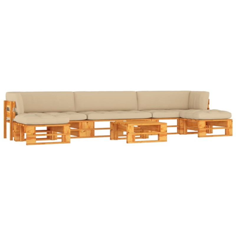 vidaXL 6-tlg. Paletten-Lounge-Set Honigbraun Imprägniertes Kiefernholz vidaXL 6-tlg. Paletten-Lounge-Set Honigbraun Imprägniertes Kiefernholz