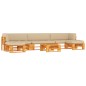 vidaXL 6-tlg. Paletten-Lounge-Set Honigbraun Imprägniertes Kiefernholz vidaXL 6-tlg. Paletten-Lounge-Set Honigbraun Imprägniertes Kiefernholz