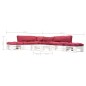 vidaXL 6-tlg. Paletten-Lounge-Set mit Kissen in Rot Holz vidaXL 6-tlg. Paletten-Lounge-Set mit Kissen in Rot Holz