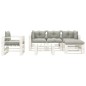 vidaXL 6-tlg. Garten-Lounge-Set Paletten mit Kissen in Taupe Holz vidaXL 6-tlg. Garten-Lounge-Set Paletten mit Kissen in Taupe Holz