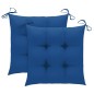 vidaXL Klappbare Gartenstühle 2 Stk. mit Kissen Bambus vidaXL Klappbare Gartenstühle 2 Stk. mit Kissen Bambus
