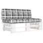 vidaXL Outdoor-Mittelsofa Paletten Kiefernholz Imprägniert Weiß vidaXL Outdoor-Mittelsofa Paletten Kiefernholz Imprägniert Weiß