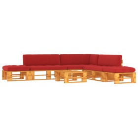 vidaXL 6-tlg. Paletten-Lounge-Set Honigbraun Imprägniertes Kiefernholz