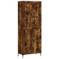 Highboard Räuchereiche 69,5x34x180 cm Holzwerkstoff Highboard Räuchereiche 69,5x34x180 cm Holzwerkstoff