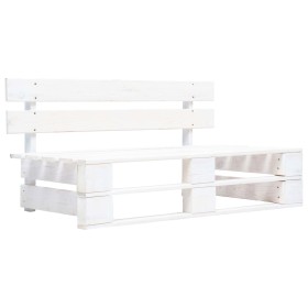vidaXL 6-tlg. Paletten-Lounge-Set Weiß Imprägniertes Kiefernholz