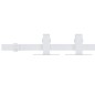 vidaXL Mini Schiebetürbeschlag Set für Schranktüren Carbonstahl 122 cm vidaXL Mini Schiebetürbeschlag Set für Schranktüren Carbonstahl 122 cm