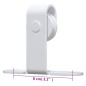 vidaXL Mini Schiebetürbeschlag Set für Schranktüren Carbonstahl 122 cm vidaXL Mini Schiebetürbeschlag Set für Schranktüren Carbonstahl 122 cm
