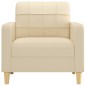 vidaXL Sofasessel Creme 60 cm Stoff vidaXL Sofasessel Creme 60 cm Stoff