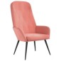 vidaXL Relaxsessel mit Hocker Rosa Samt vidaXL Relaxsessel mit Hocker Rosa Samt