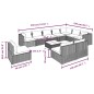 vidaXL 11-tlg. Garten-Lounge-Set mit Kissen Poly Rattan Schwarz vidaXL 11-tlg. Garten-Lounge-Set mit Kissen Poly Rattan Schwarz