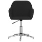 vidaXL Esszimmerstühle 2 Stk. Drehbar Schwarz Stoff vidaXL Esszimmerstühle 2 Stk. Drehbar Schwarz Stoff