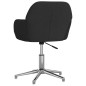 vidaXL Esszimmerstühle 2 Stk. Drehbar Schwarz Stoff vidaXL Esszimmerstühle 2 Stk. Drehbar Schwarz Stoff