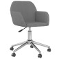 vidaXL Esszimmerstühle 2 Stk. Drehbar Hellgrau Stoff vidaXL Esszimmerstühle 2 Stk. Drehbar Hellgrau Stoff