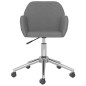 vidaXL Esszimmerstühle 2 Stk. Drehbar Hellgrau Stoff vidaXL Esszimmerstühle 2 Stk. Drehbar Hellgrau Stoff