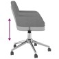 vidaXL Esszimmerstühle 2 Stk. Drehbar Hellgrau Stoff vidaXL Esszimmerstühle 2 Stk. Drehbar Hellgrau Stoff