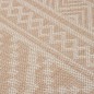 vidaXL Outdoor-Teppich Flachgewebe 80x150 cm Braun Gestreift vidaXL Outdoor-Teppich Flachgewebe 80x150 cm Braun Gestreift