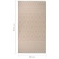 vidaXL Outdoor-Teppich Flachgewebe 80x150 cm Braun Gestreift vidaXL Outdoor-Teppich Flachgewebe 80x150 cm Braun Gestreift