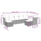 vidaXL 9-tlg. Garten-Sofagarnitur mit Kissen Braun Poly Rattan vidaXL 9-tlg. Garten-Sofagarnitur mit Kissen Braun Poly Rattan