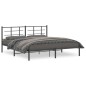 vidaXL Bettgestell mit Kopfteil Metall Schwarz 183x213 cm vidaXL Bettgestell mit Kopfteil Metall Schwarz 183x213 cm