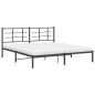 vidaXL Bettgestell mit Kopfteil Metall Schwarz 183x213 cm vidaXL Bettgestell mit Kopfteil Metall Schwarz 183x213 cm