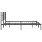 vidaXL Bettgestell mit Kopfteil Metall Schwarz 183x213 cm vidaXL Bettgestell mit Kopfteil Metall Schwarz 183x213 cm