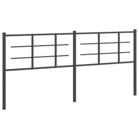 vidaXL Kopfteil Metall Schwarz 193 cm
